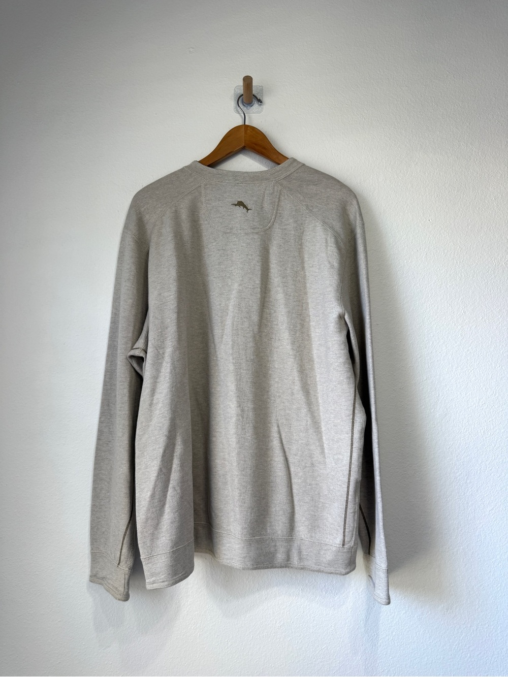 Tommy Bahama Reversible Crewneck Pullover Sweatshirt XL Beige - Picture 4 of 5